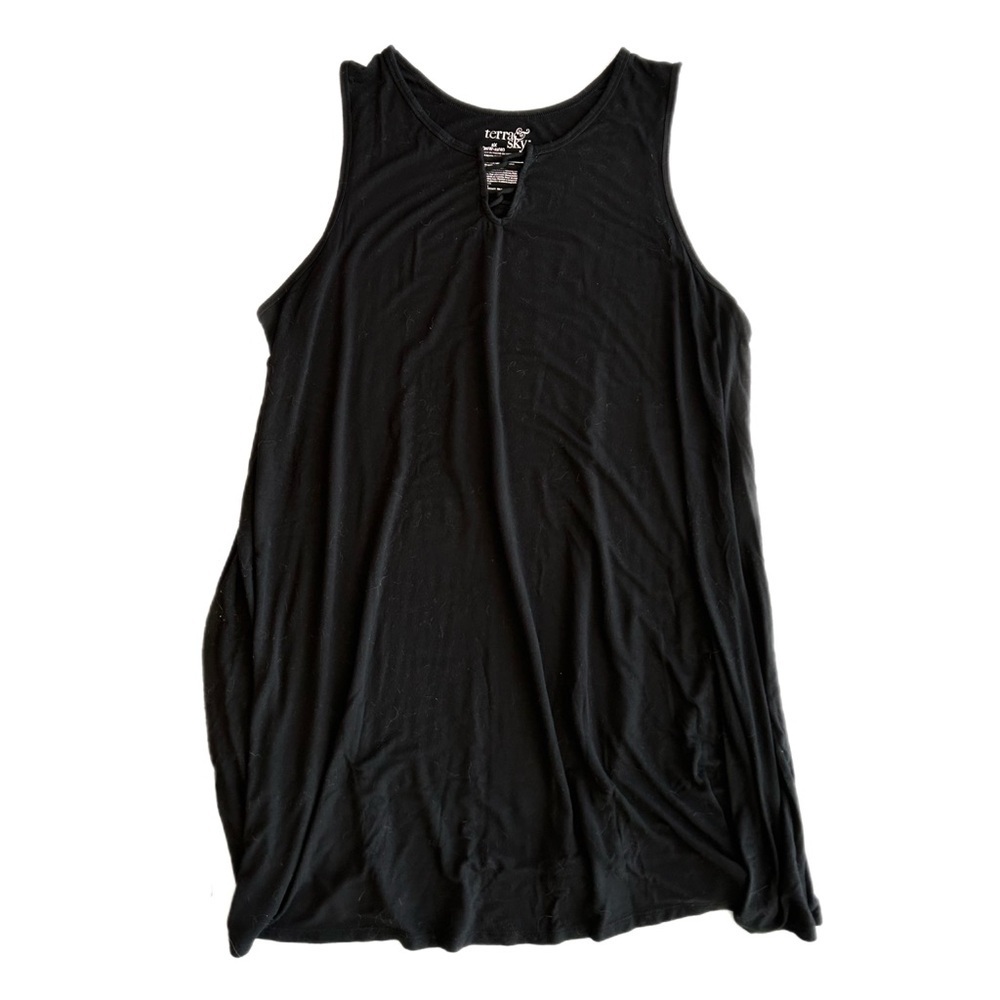 Terra & Sky Black Sleeveless Swing Tunic